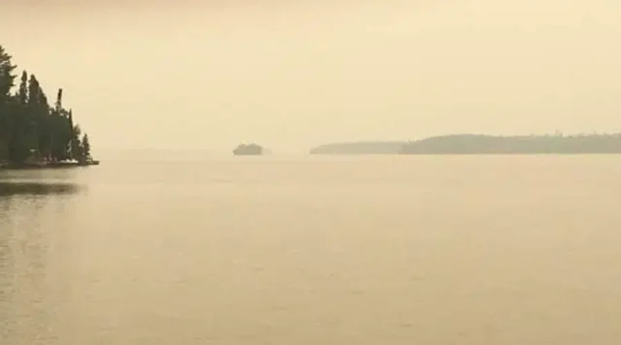 Smoke Reducing Visibility, Impacting Air Quality