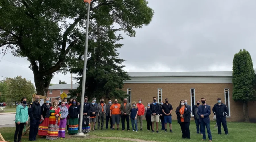 group-flag-every-child-scaled-2 ‘Every Child Matters’ Flag Up At Dryden City Hall