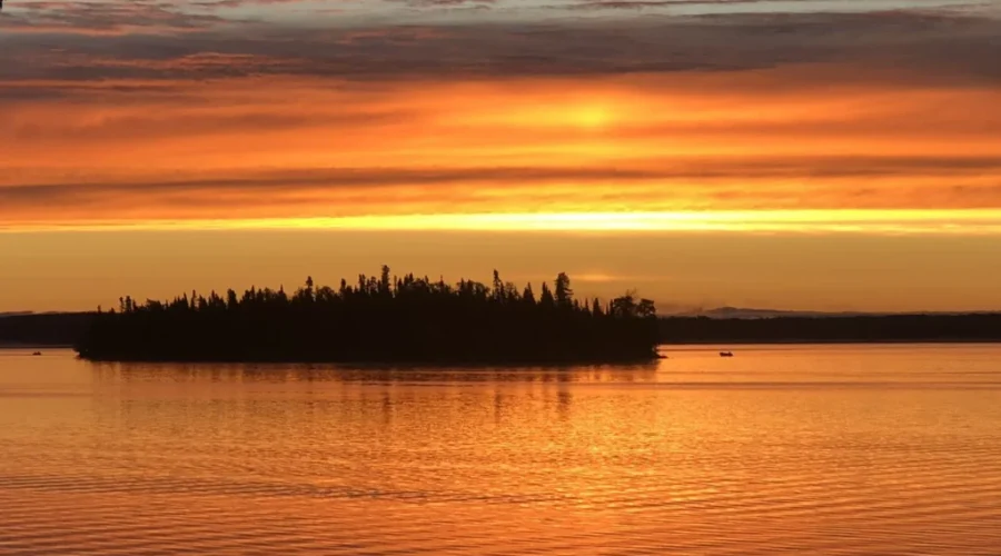 Perrault Lake At Perrault Falls