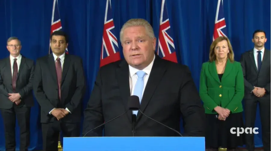 doug-ford-cpac-dec21 Capacity Limits Lifting In Restaurants, Casinos, Gyms