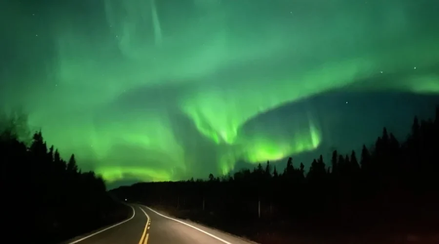 highway-105-just-outside-of-red-lake-monday-october-11th-photo-by-christine-loon-who-said-that-she-was-driving-home-had-to-pull-over-stop-and-admire-the-sky-with-her-daughter-scaled-1 Lighting Up The Sky