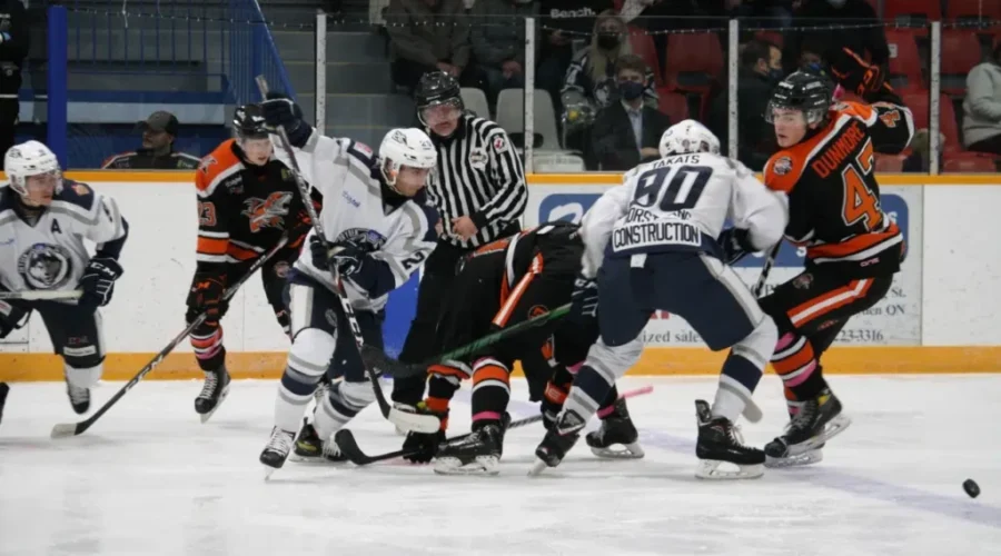 Ice Dogs Split Series With Fighting Walleye