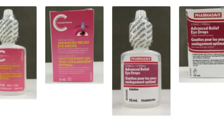 Recall: Eye Drops From Pharmasave/Compliments Brands