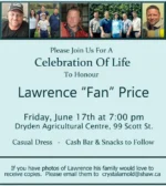 A Celebration of Life for Lawrence (Fan) Price