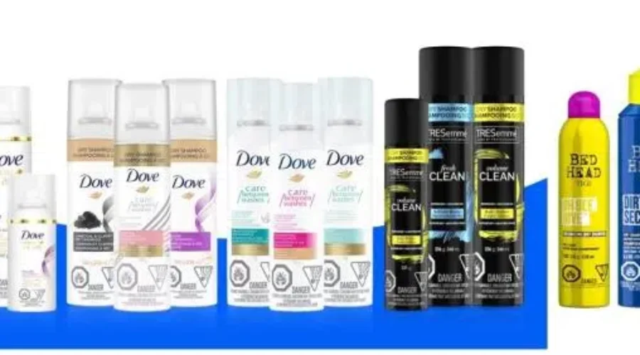 fda-recall Recall: Bed Head TIGI, Dove and Tresemmé Dry Shampoo