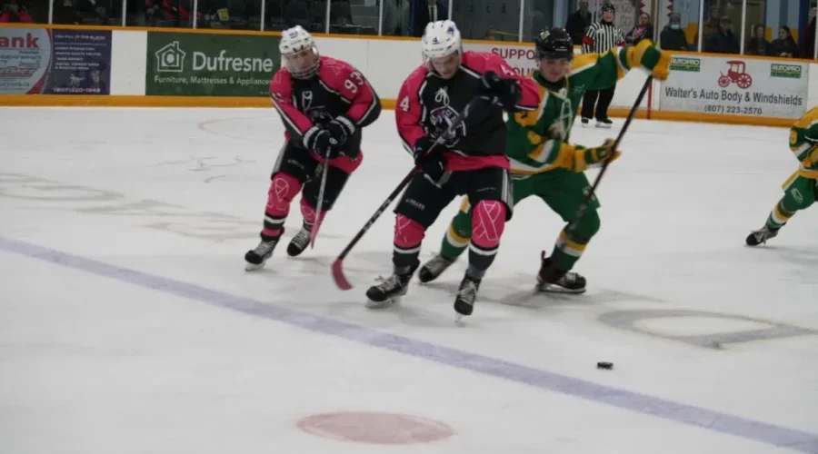 pink2-1 Ice Dogs, Miners And Bombers All Fall On Saturday