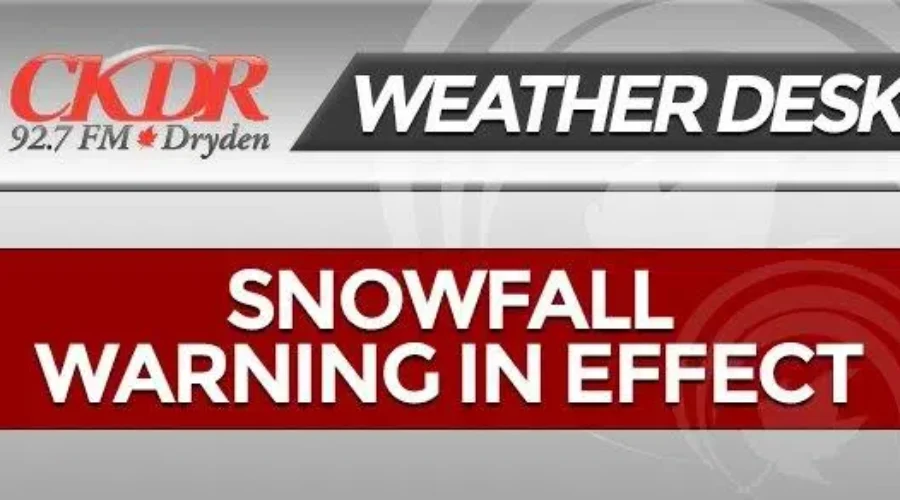 Snowfall Warning Issued