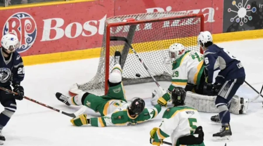 Ice Dogs Move Into Second Place With Impressive Win