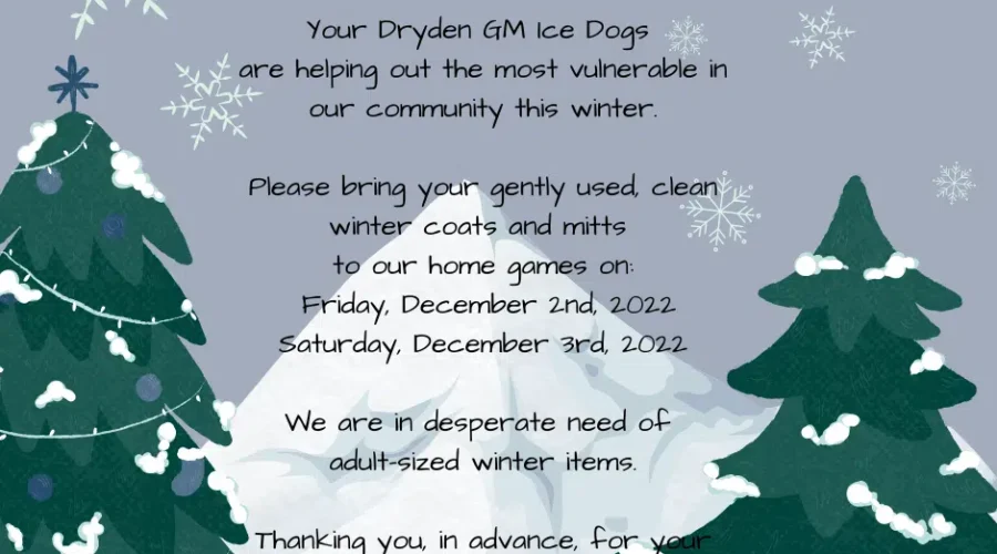 Ice Dogs Collecting Winter Items This Weekend
