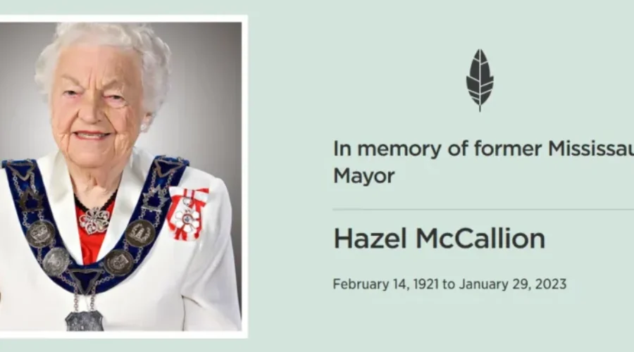mccallion Hazel McCallion Passes Away At 101