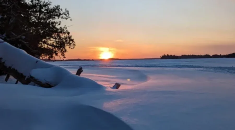 Sunset On Dinorwic Lake