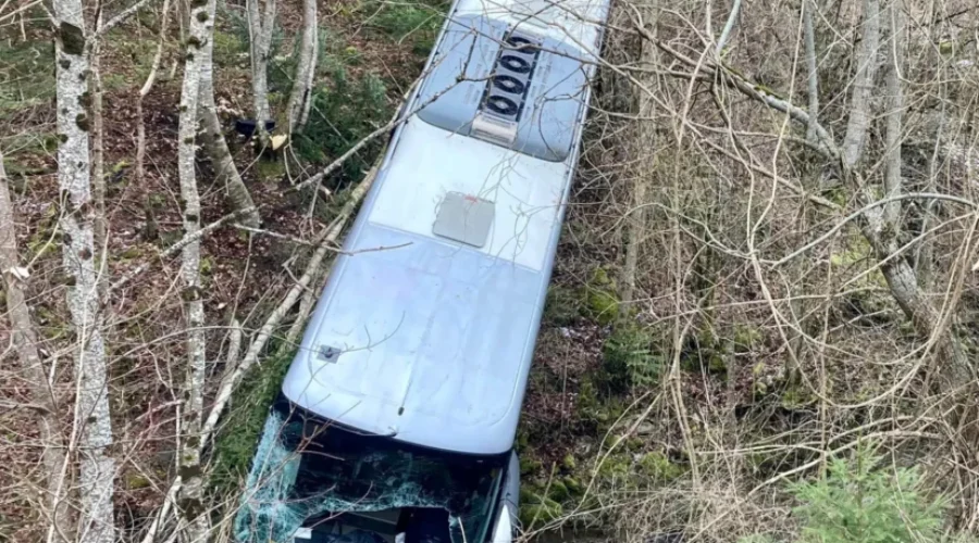 bus-crash 40 children on bus that crashed in French Alps