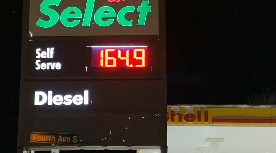 Gas prices spike across northwestern Ontario