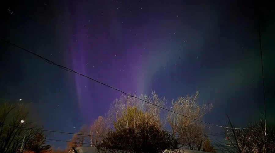 Northern lights in North Dryden