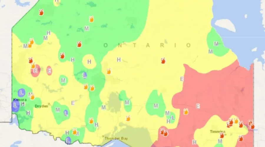 Several new fire starts in northwestern Ontario