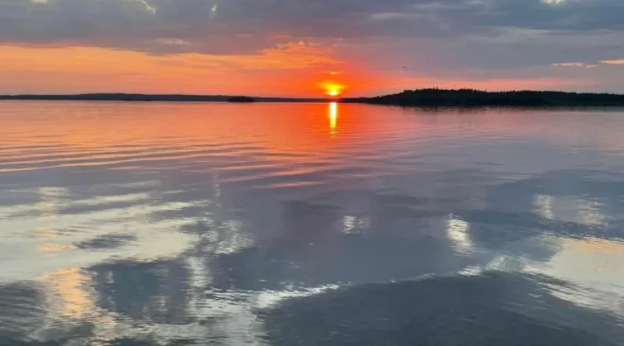 Sunset View From Pakwash Provincial Park