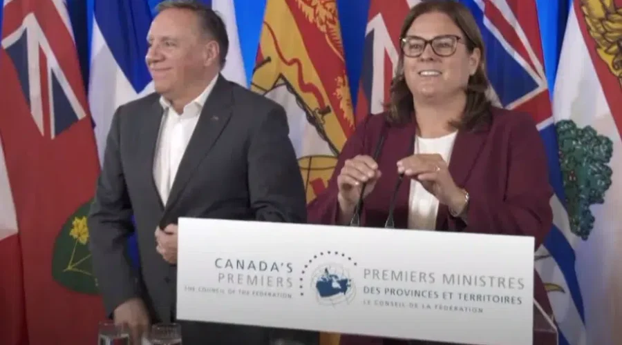 heather-stefanson-at-cof-july-2023 Bail reform/health care dominate Premiers’ meeting