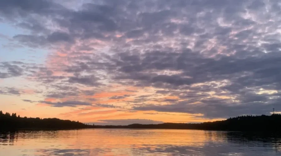 Evening Sky Over The West Arm Of Wabigoon Lake