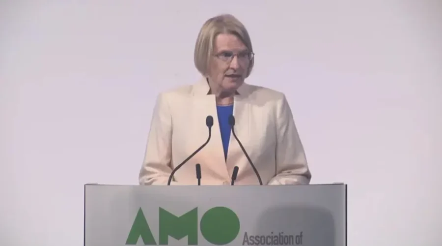 sylvia-jones-at-amo-aug-22-2023 Municipal share to public health reduced