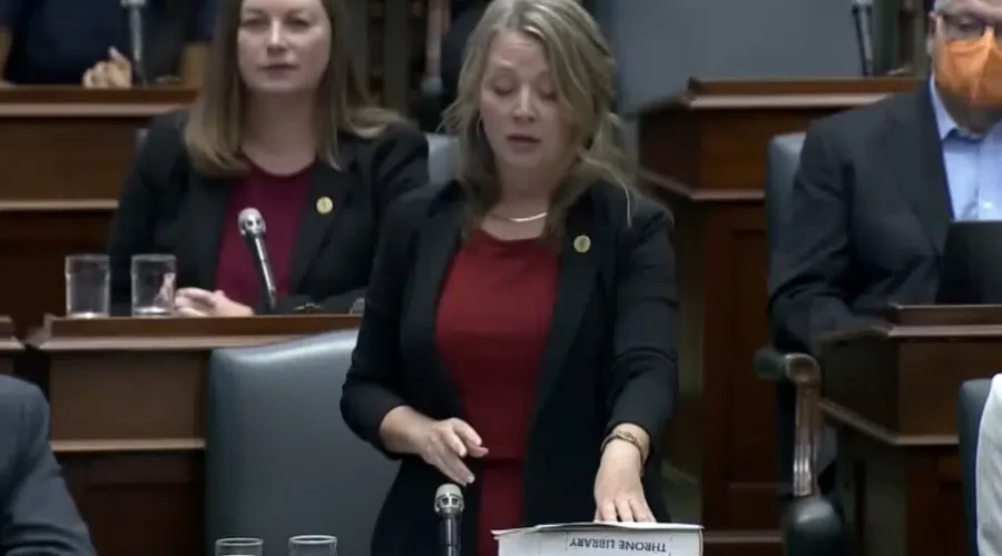 marit-stiles-at-qp-oct-18-2023 Integrity Commissioner asked to investigate Vegas trip