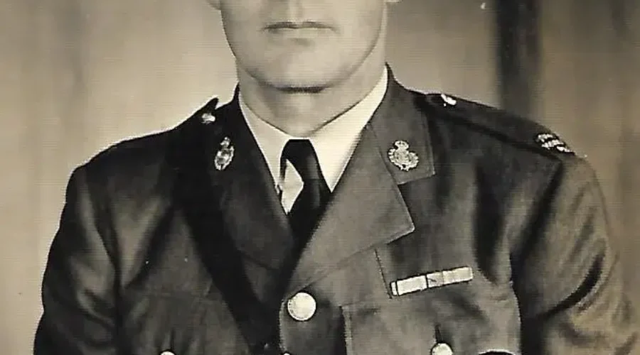 Sandy Wilson served – then changed uniforms to serve here at home….