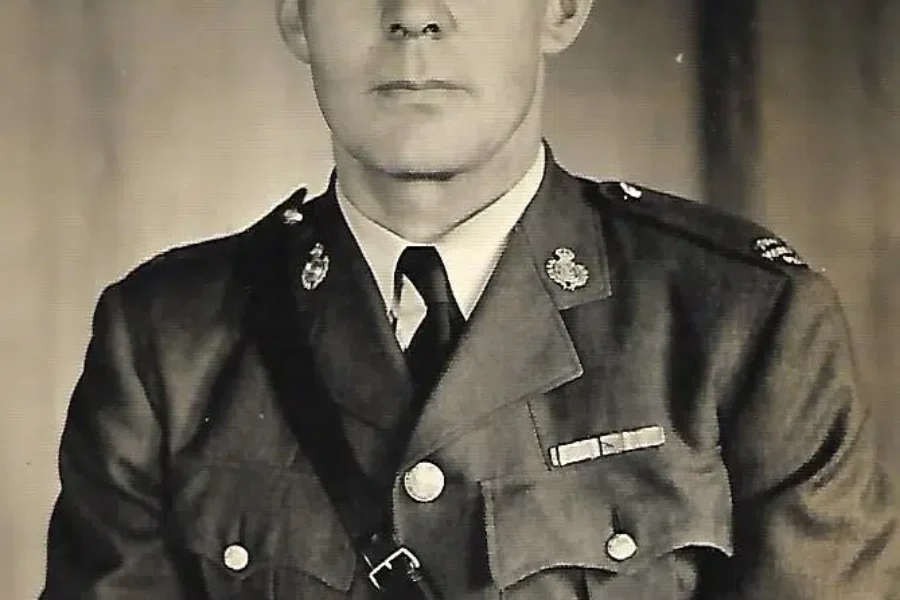 Sandy Wilson served – then changed uniforms to serve here at home….