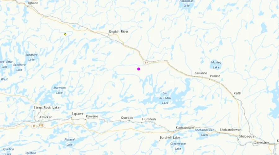 earthquake-near-upsala-map-earthquake-canada Ground shakes near Upsala
