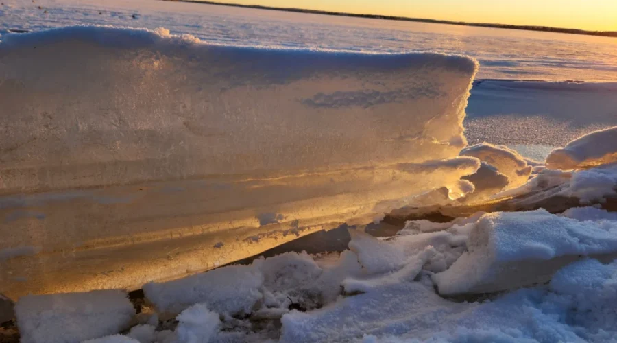 Ice Ridges on Lake Wabigoon