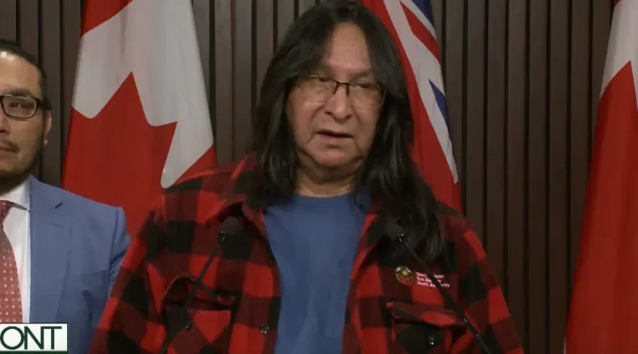 russell-wesley-cat-lake-chief-mar-5-2024 Cat Lake continues to recover from weekend fire