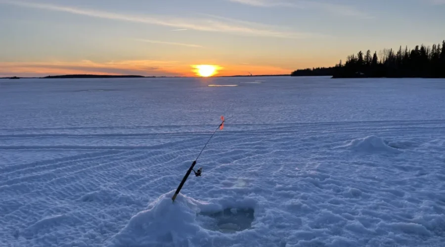 Ice Fishing On Wabigoon Lake