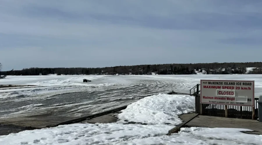 McKenzie Island Ice Road closing for season