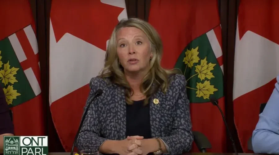 marit-stiles-on-greenbelt-aug-9-2023 NDP call cabinet shuffle “bloated”