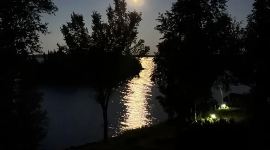 Moon Path Over Wabigoon Lake