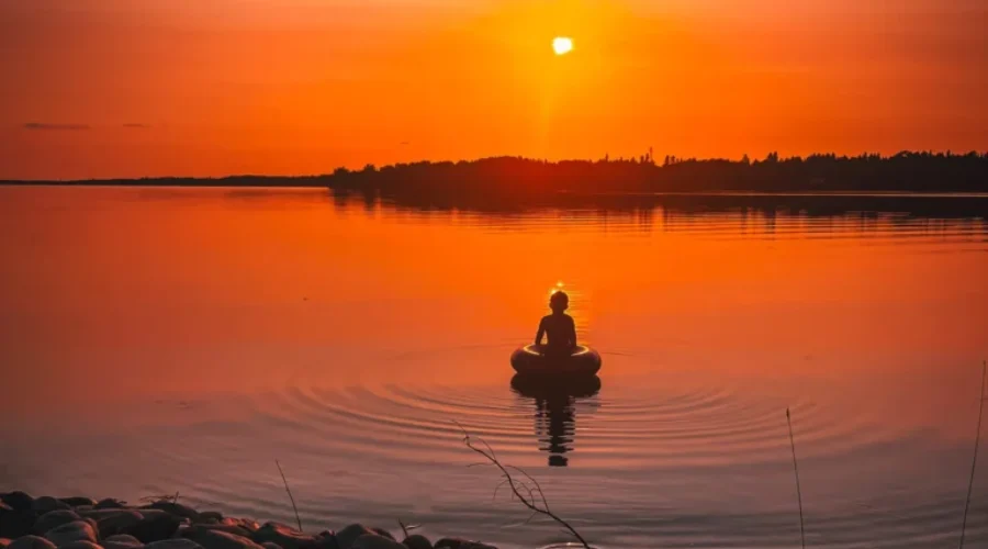 Sunset Over Wabigoon Lake