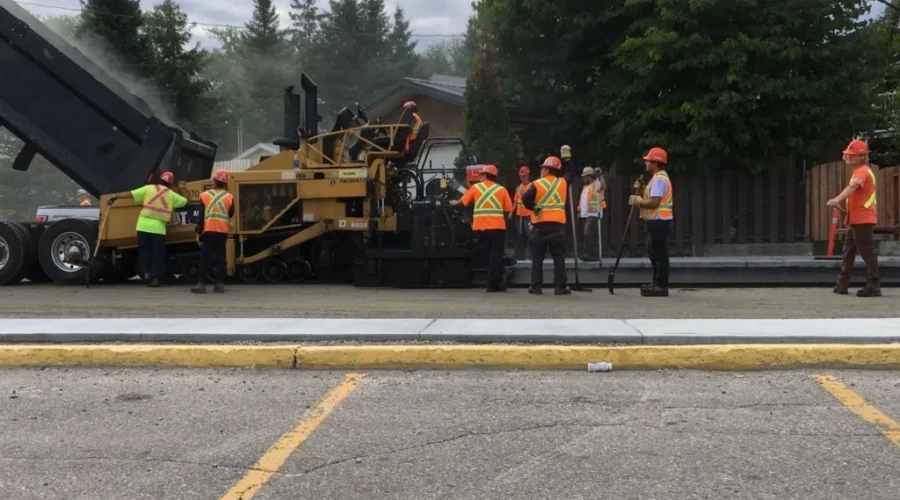 Road closures due to paving in Sioux Lookout