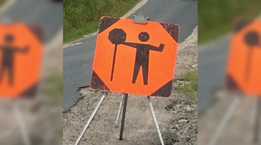 Construction on Thiel Road in Dryden