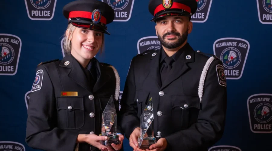 Officers recognized for outstanding service