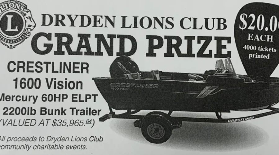 Dryden Lions Hold Boat Draw at CKDR
