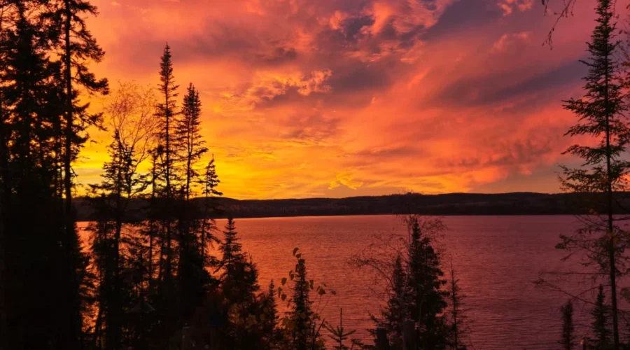 Sunday Sunset over Pelican Lake in Sioux Lookout