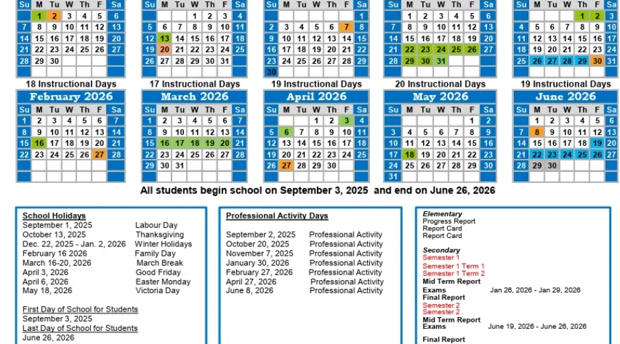 New school year calendar adopted