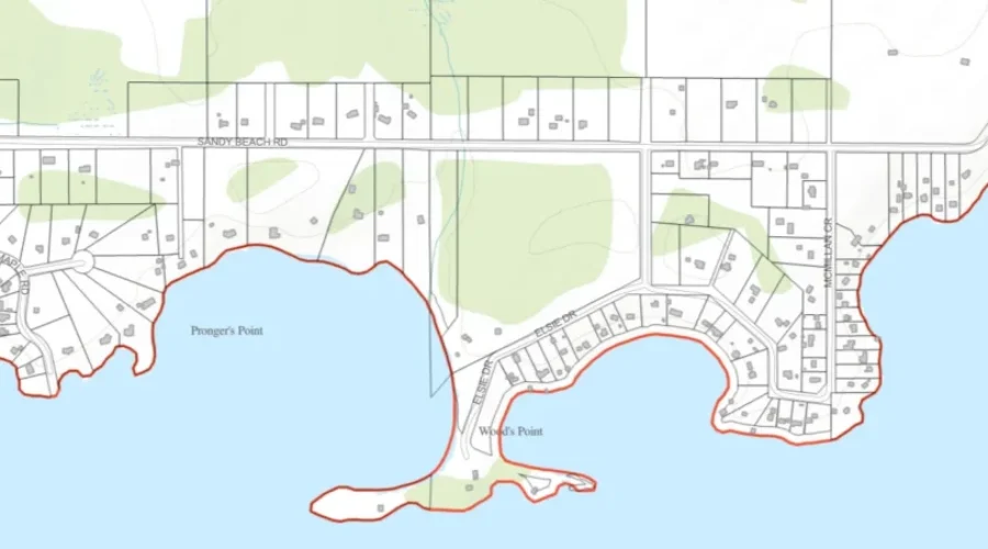 Work proposed for Sandy Beach Road