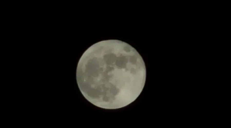 April Full Moon Over Dryden