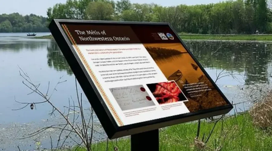 metis-interpretive-sign Northwest Metis plan to erect interpretive signs