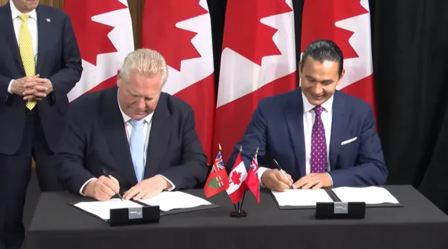 Ontario strikes trade deal with Manitoba