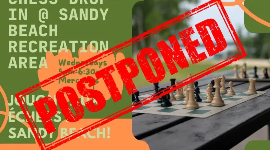 Chess in the Park TONIGHT cancelled!