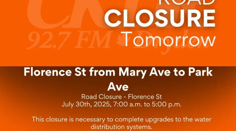 Road Closure: July 30th, 2025