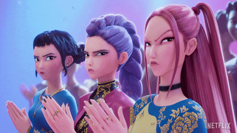 Kpop Demon Hunters GIF by NETFLIX Press Play: KPop Demon Hunters hits the big screen