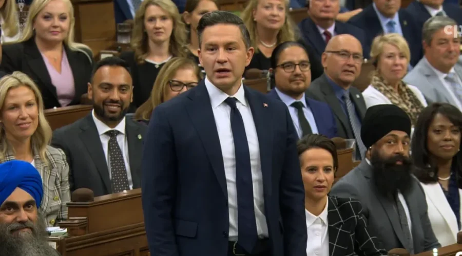 Conservative leader returns to House of Commons