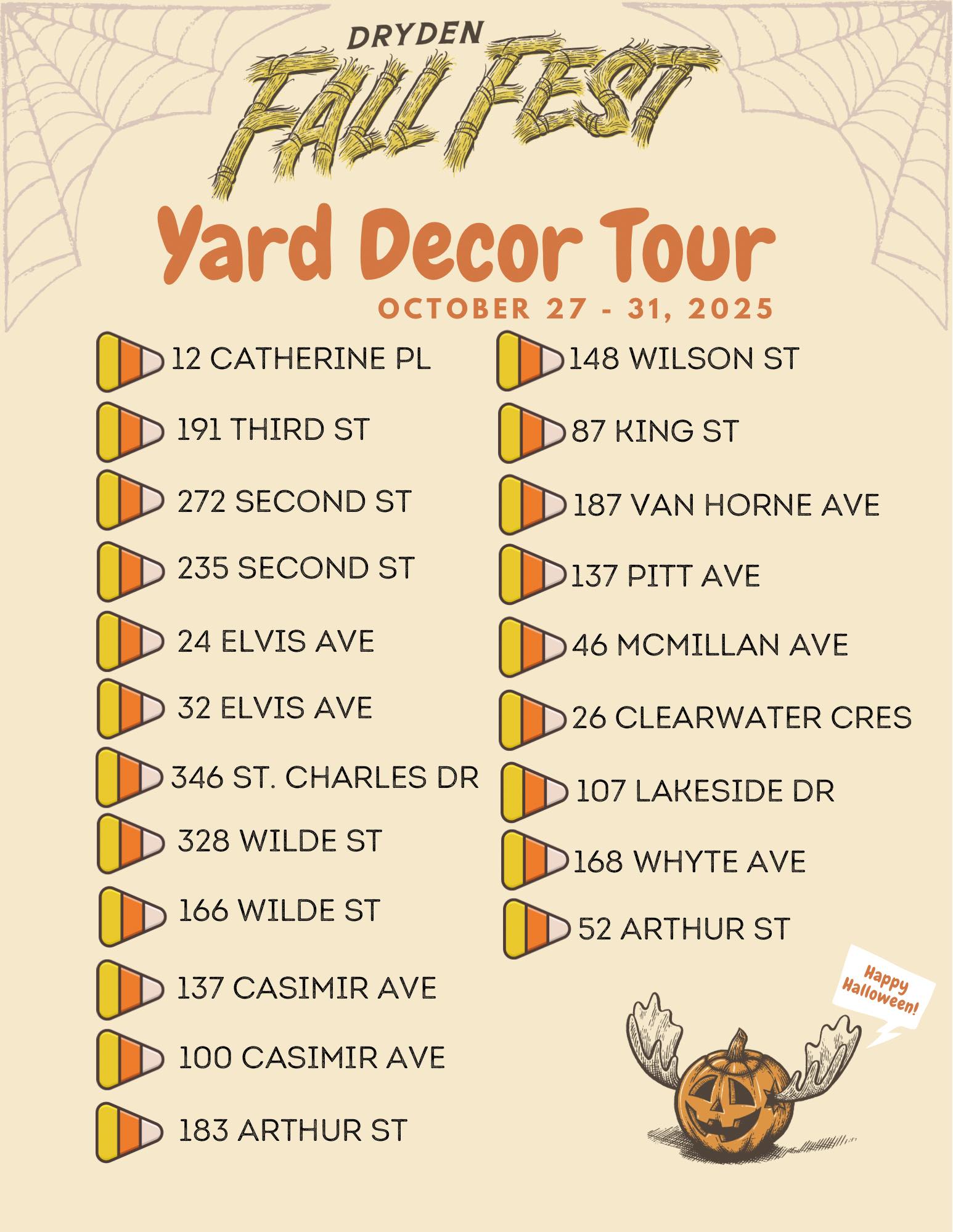 Fall Fest Yard Decor Tour