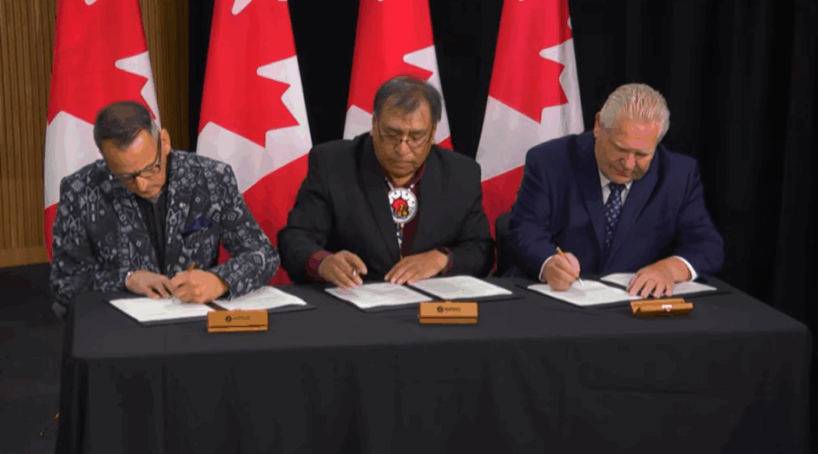Webequie agreement Oct 29 2025 Ring of Fire road agreement signed